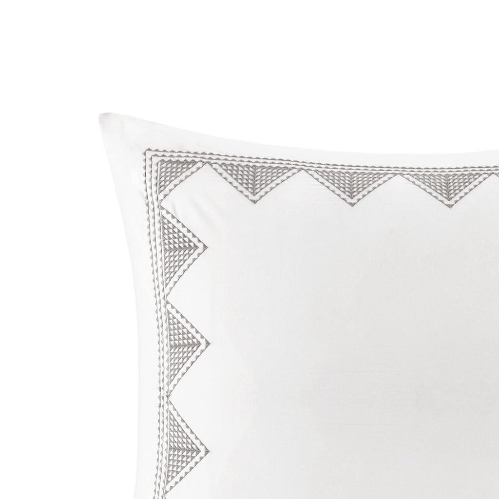 Ink+Ivy Pillow, 26'X26', White Euro Sham