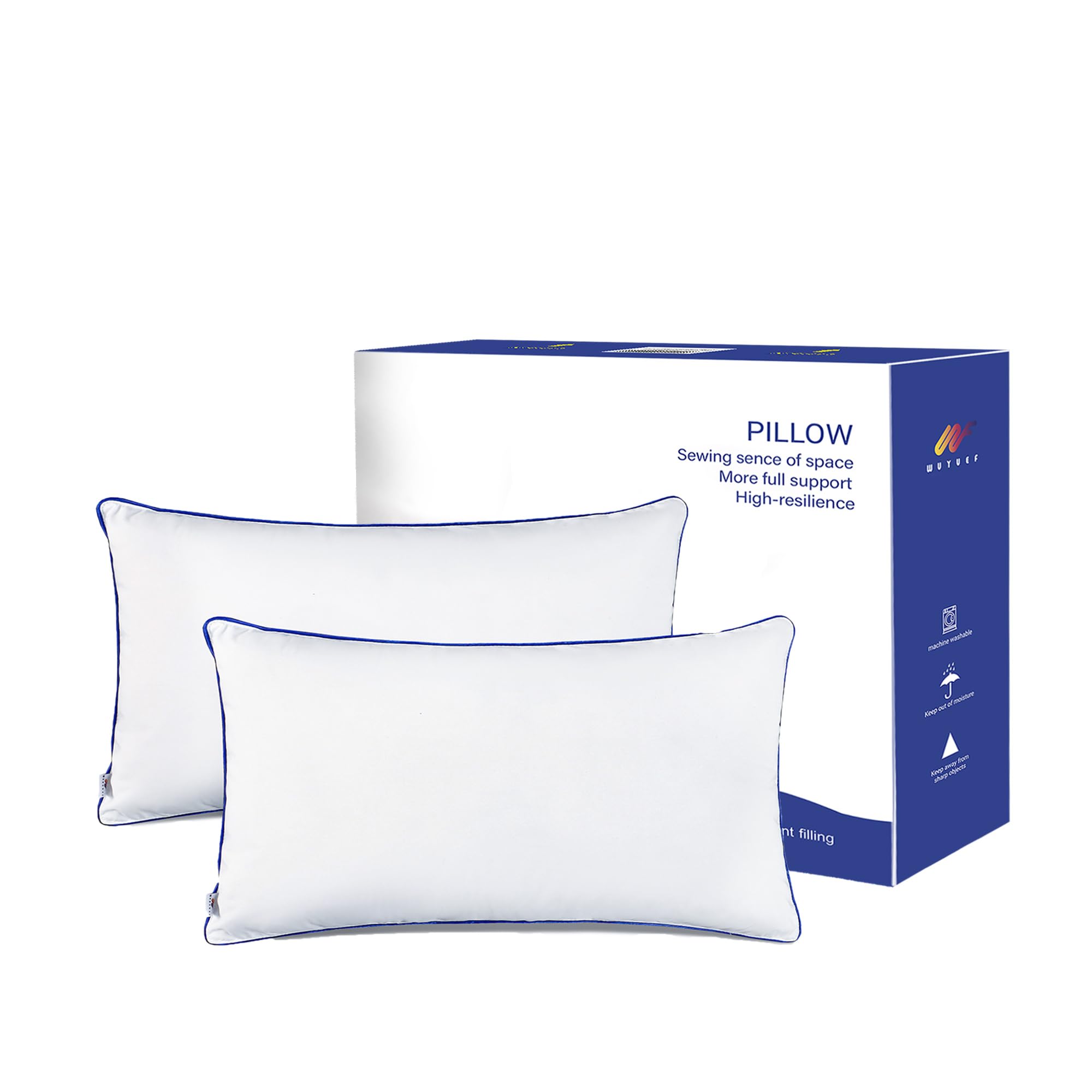 Wuuyuef 12 X 20 Pillow Insert Set Of 2 Indoor Throw Pillow Insert, Rectangle Decorative Pillows Inserts, Throw Pillows For Couch