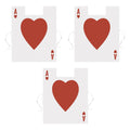 Beistle 60042, 3 Piece Plastic Card Suit Vests, One Size, Red/White