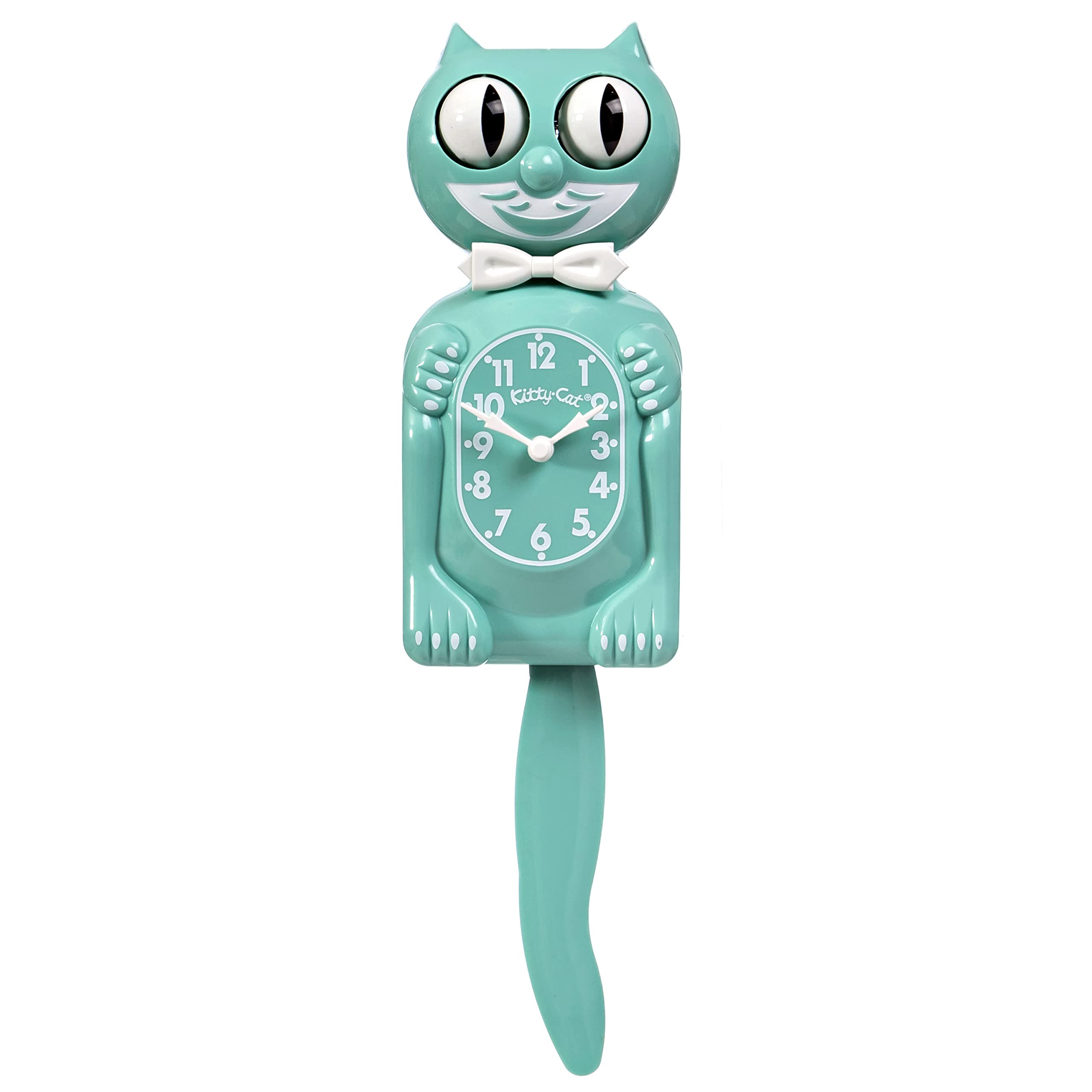 Ocean Waves Kitty-Cat Wall Clock