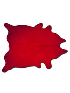 HomeRoots Cowhide, Microsuede 6' X 7' Cowhide Rug - Firecracker