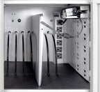 Luxor 12 Capacity Secure Tablet Charging Box with mounting hardware for drywall Surfaces Included.