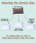 Pillowflex Set Of 2 (12X18) Premium Polyester Pillow Inserts - European Rectangle Pillow Forms, Machine Washable, Sham Pillow In