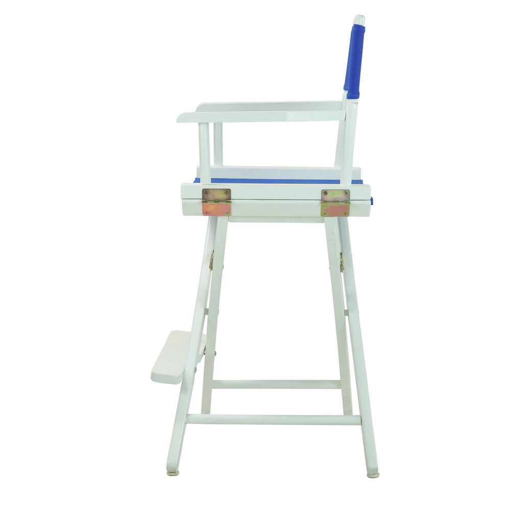 Yushan White Frame 24-Inch Director'S Chair Royal Blue