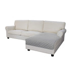 Easy-Going Sofa Slipcover L Shape Sectional Couch Cover 42 X 68 Inches Rectangular Chaise Lounge Cover Reversible Sofa Cover Fur