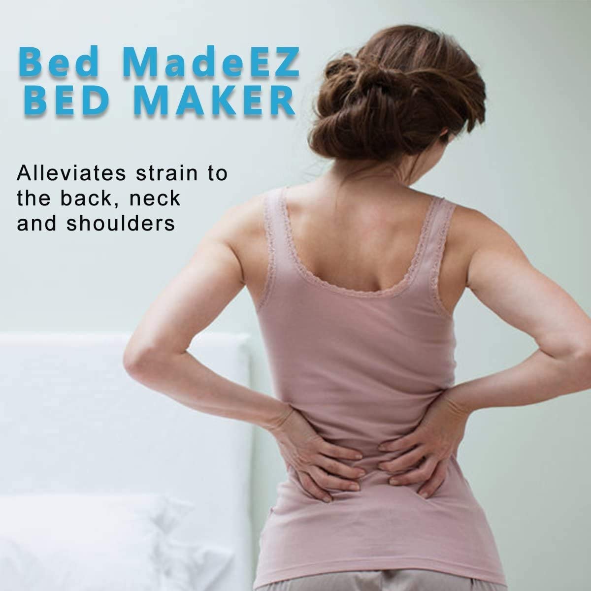 Bed MadeEZ Mattress Lifter & Bed Maker Tool, Teal, 1 Pack, Model 11151 - Easy Sheet Changing, Holds Mattress, Made in USA