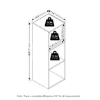 Furinno Pelli Cubic Storage Cabinet, 3x1, Espresso
