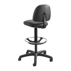 Safco® Precision Extended Height Swivel Stool With Adjustable Footring Stool,Vinyl Drafting,Bk (Pack Of2)
