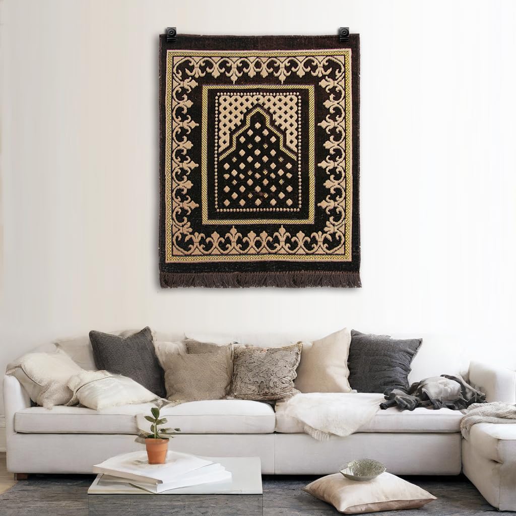 Doselves Tapestry Wall Hanging Clamps 4 Pack Textile Art Decoration Wall Hangers Metal Clips For Hanging Rugs Carpet Wall Displa