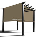 Alion Home Waterproof Pergola Covers - Pergola Replacement Canopy - Universal Replacement Canopy For Pergola (16' L X 10' W, Mud