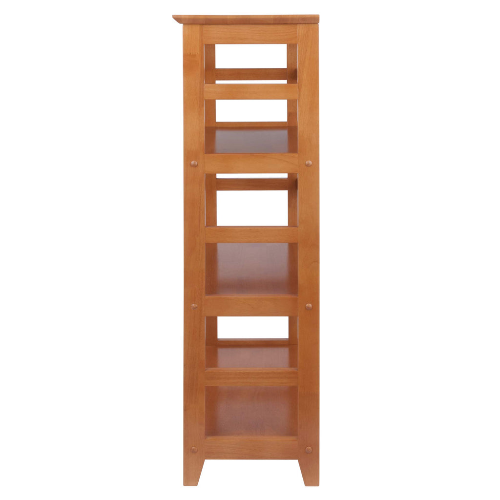 Winsome Studio 3-Tier Bookshelf 42" Honey Pine Classic Display Bookcase for Home Storage