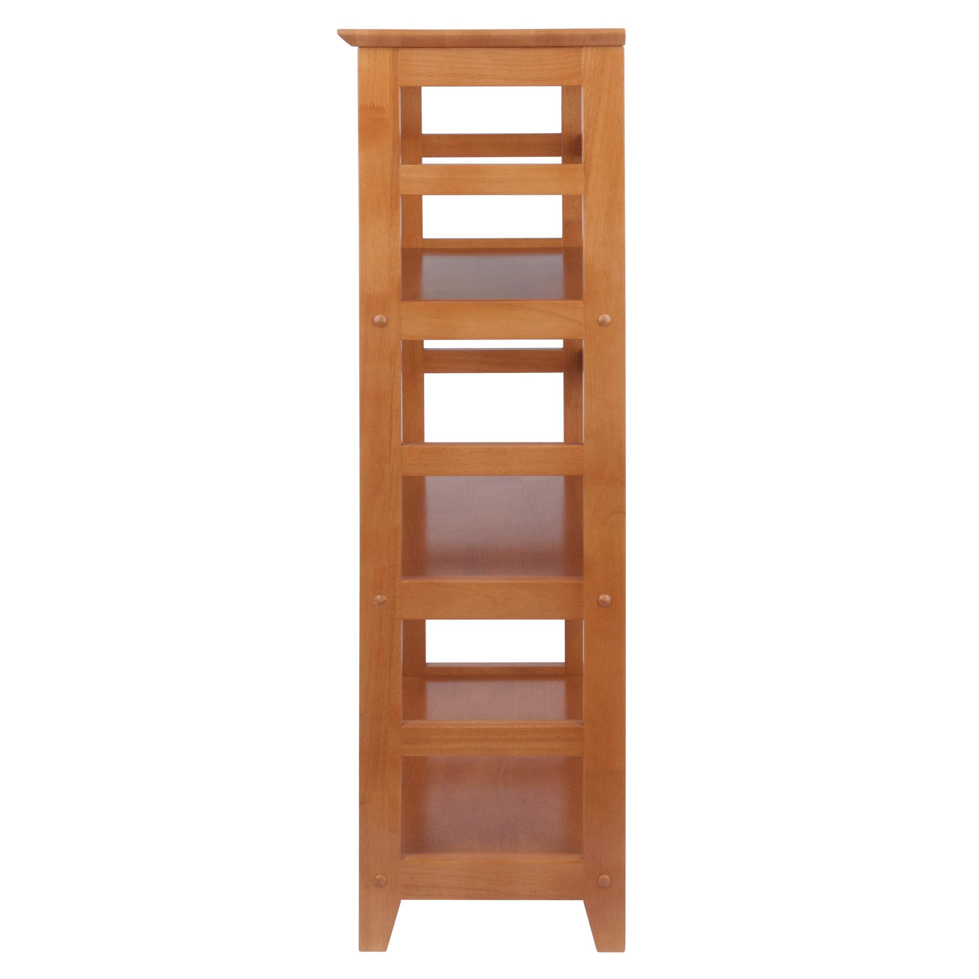 Winsome Studio 3-Tier Bookshelf 42" Honey Pine Classic Display Bookcase for Home Storage