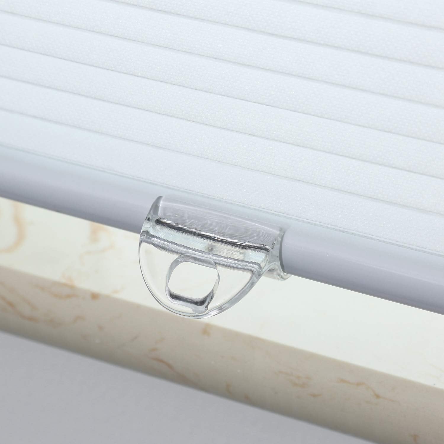 Cellular Blinds Cordless Shades For Windows Single Cell Shade - Provide Privacy And Filters Light - 24'' W X 64'' H, White(Light