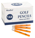 Madisi Golf Pencils, 2 Hb Half Pencils, 3.5' Mini Pencils, Pre-Sharpened, 144 Count