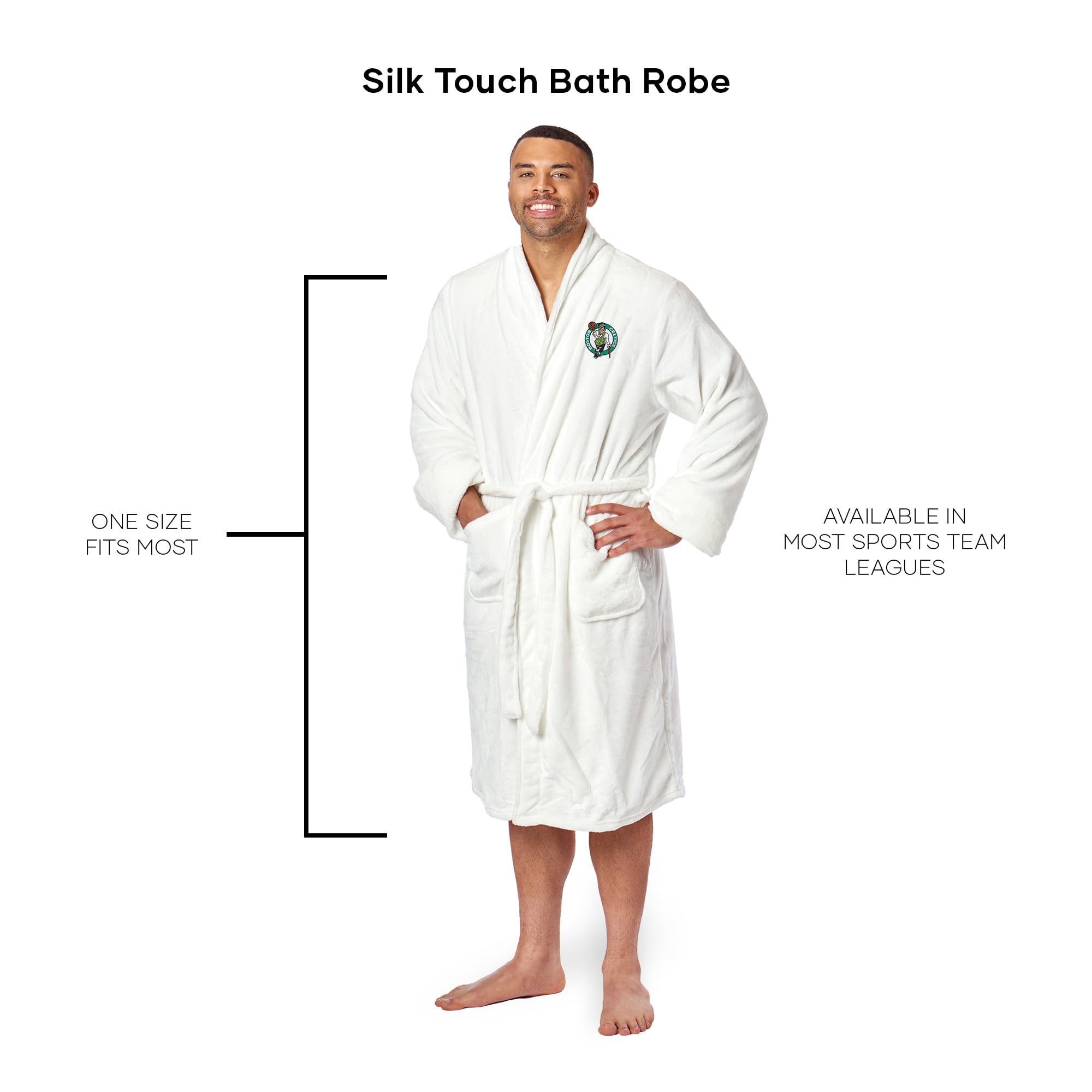 Northwest Nba Boston Celtics Unisex-Adult Silk Touch Bath Robe, Large/X-Large, Team Colors