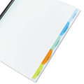 Wilson Jones View-Tab Report Cover, Punchless, 5 Tabs, 20 Sheets, Clear (W55766D)