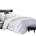 800 Thread Count King Size Siberian Goose Down Comforter 100% Egyptian Cotton 750Fp, 50Oz & 800Tc - White Stripe
