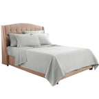 Clara Clark Cal King Sheets, 6 Piece Set - Hotel Luxury Sheets For Cal King Size Bed, Super Soft Bedding Sheets & Pillowcases, Cal King Size Sheets, Silver