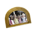 Isaac Jacobs 4x6 Horizontal Gold Arc Resin Picture Frame with Gradient Design, Decorative Photo Frame, Tabletop & Wall Display, 