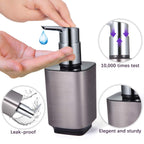 Boperzi 2 Pack Soap Dispenser Rust Proof Refillable Liquid Hand & Dish Soap Dispenser Set Leak Proof Plastic Chorme Pump For Kit