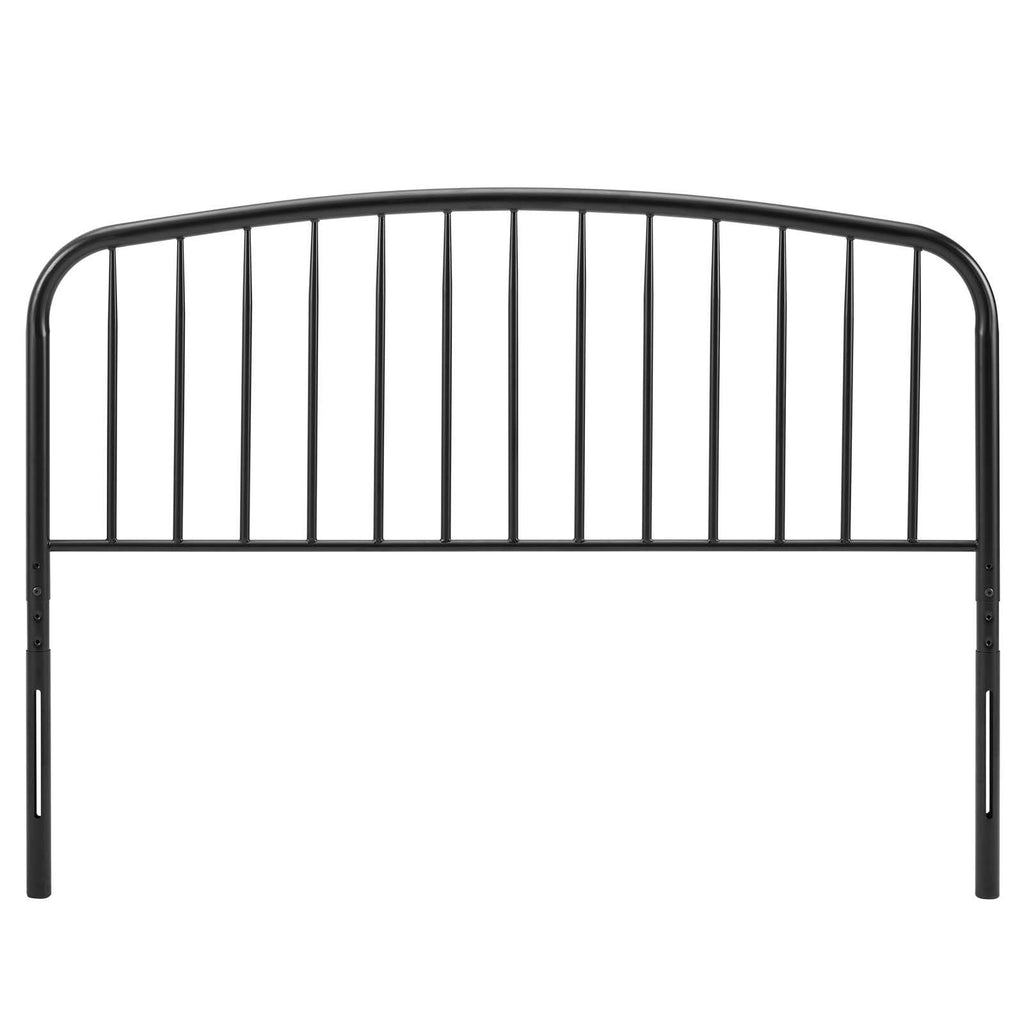 Modway MOD-6150-BLK Nova Queen Metal Headboard, Black