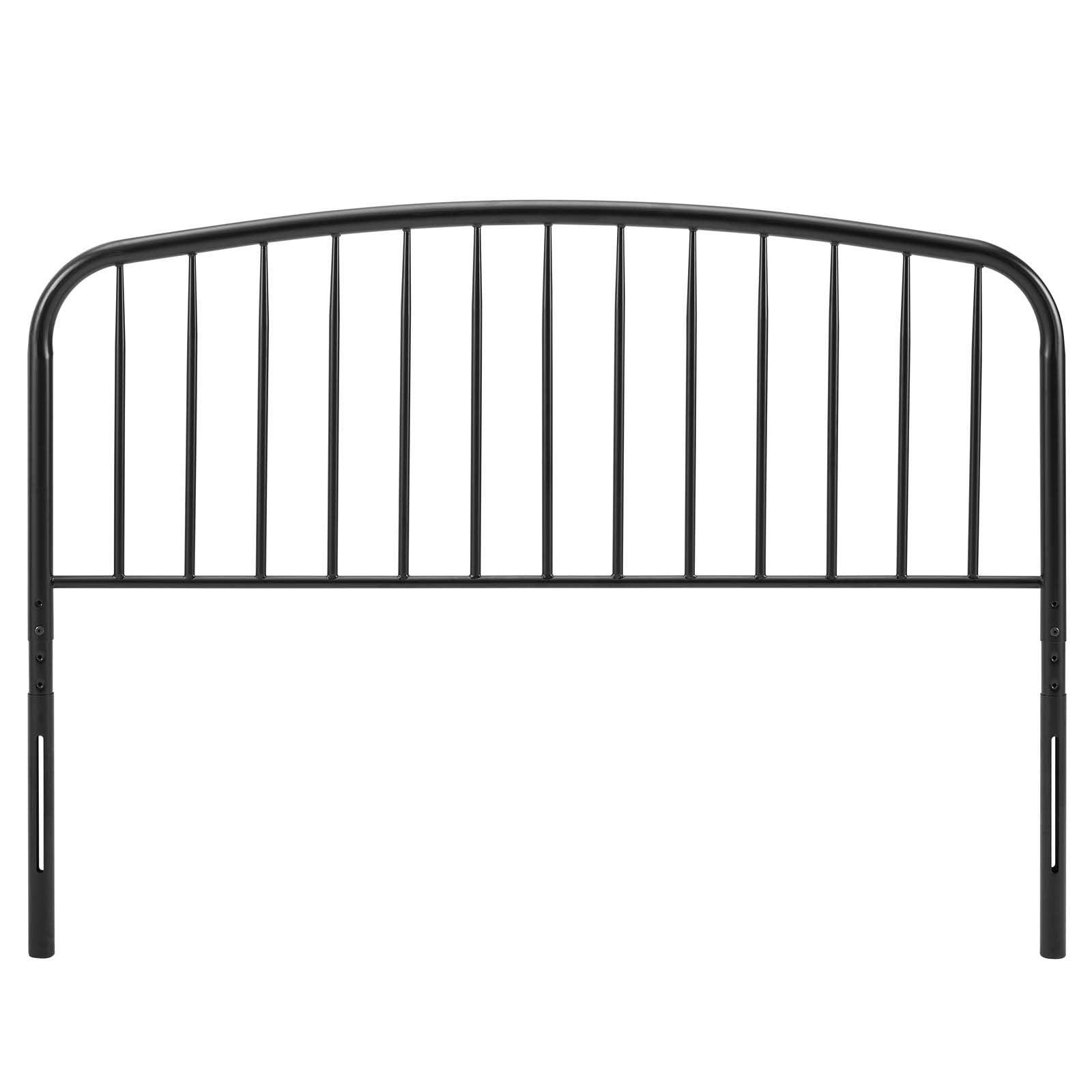 Modway MOD-6150-BLK Nova Queen Metal Headboard, Black