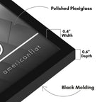 Americanflat 12X15 Picture Frame With Polished Plexiglass - Streamline Collection - Thin Border Picture Frame For Wall Display -
