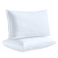 Down Alternative Pillows For Sleeping Plush (2 Pack King), 100% Cotton Cover Best Hotel Bed Pillows With 2' Gusset, Sleeping Pi