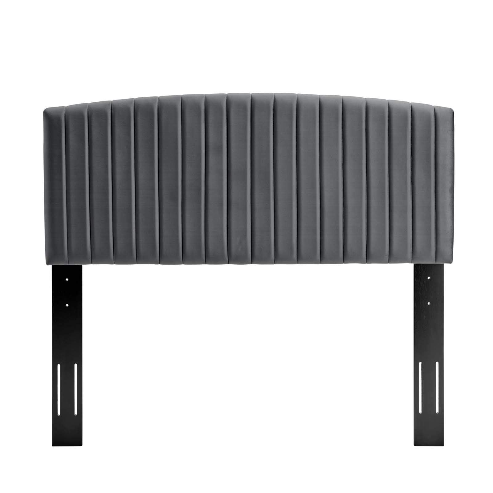 Modway Rebecca Performance Velvet Full/Queen Headboard, Charcoal