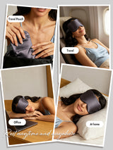 [Dark Gray] SilkSilky  Eye Mask 007