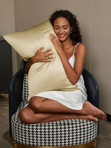 [Beige] SilkSilky Pillowcase 007