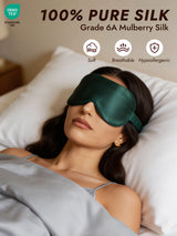 [Dark Green] SilkSilky  Eye Mask 002