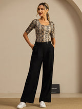 [Snakeskin] SilkSilky  Half Sleeve Women's T-Shirt 007