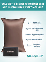 [Light Blue] SilkSilky  19Momme Pure Silk Pillowcase 005
