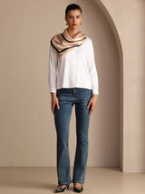 [Beige Square] SilkSilky  Scarf 006