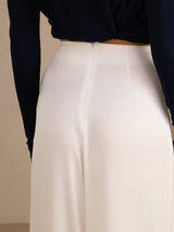 [White] SilkSilky Womens Pants 005