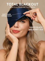[Dark Blue] SilkSilky  Eye Mask 002