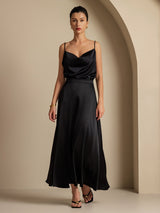 [Black] SilkSilky  Skirt 002
