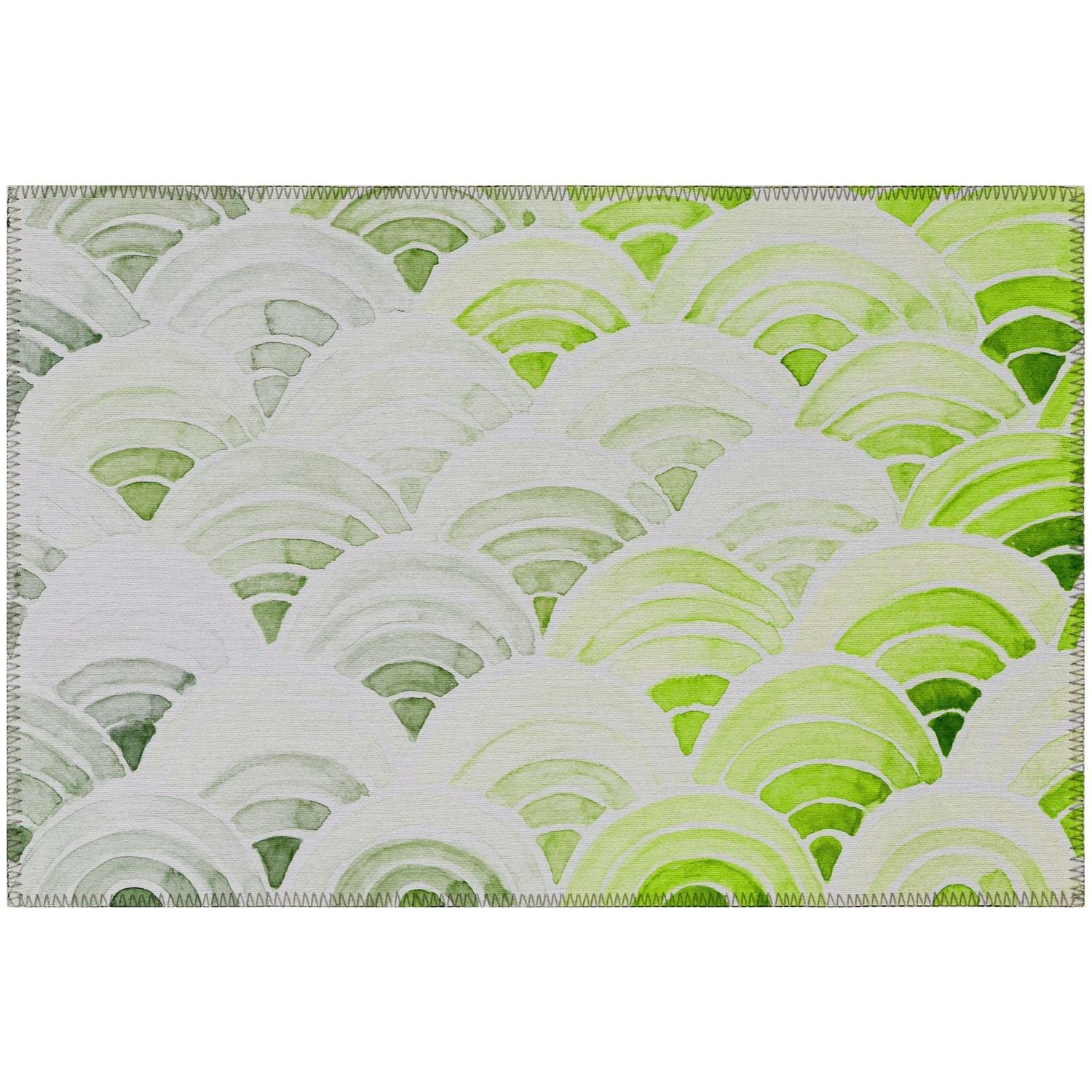 Seabreeze Sz5 Green Coastal Rug Rectangle 9' X 12'