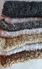 Mainstays Assorted Multicolor Cotton Terry Thin Washcloths 11" x 11" 18 Pack