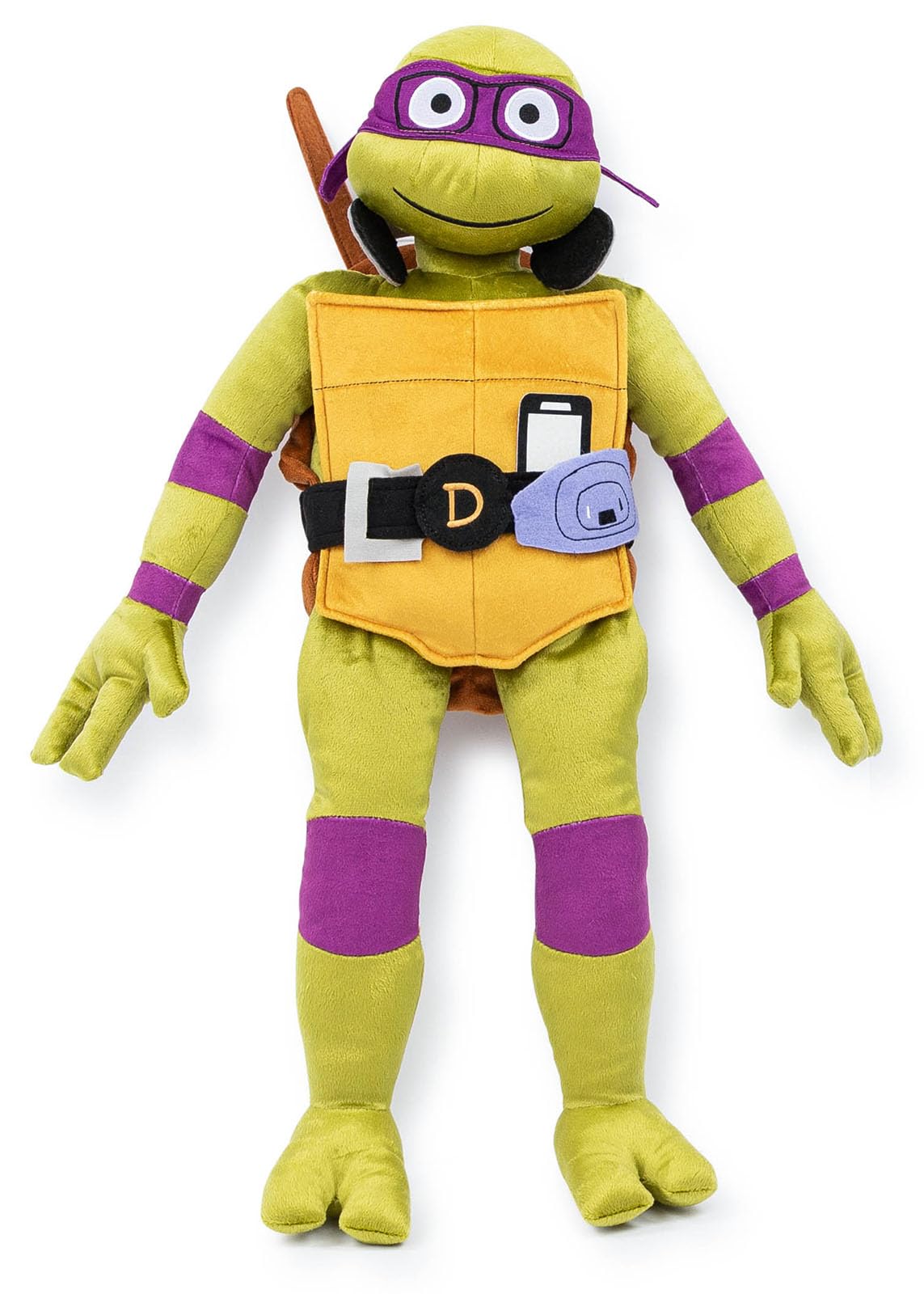 Jay Franco Nickelodeon Teenage Mutant Ninja Turtles Donatello Plush Pillow Buddy - Super Soft Stuffed Character Pillow - Polyest