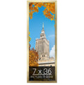 wallsthatspeak 7x36 Gold Picture Frame for Puzzles Posters Photos or Artwork
