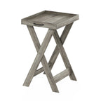 Furinno Classic Tray Table with Removable Tray, French Oak