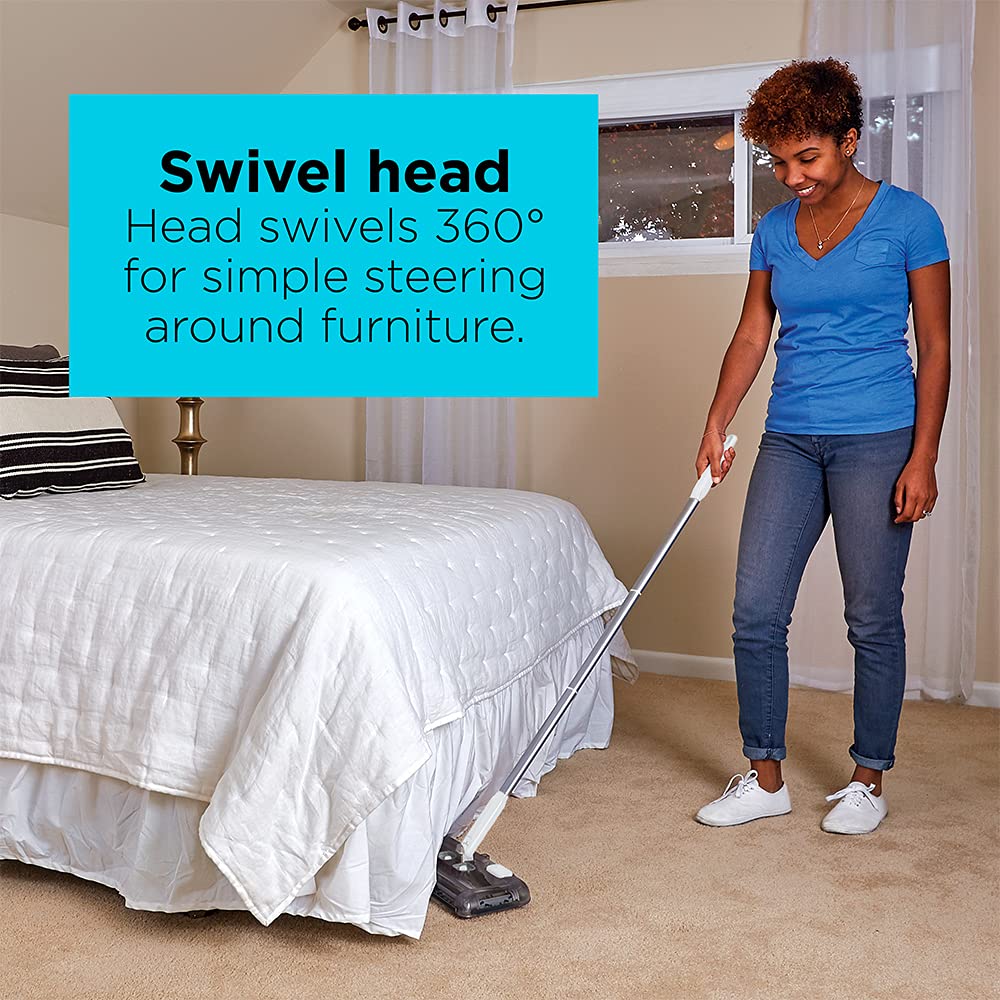 BLACK+DECKER HFS115J10 Cordless Carpet Sweeper, 50 Minute Lithium Battery, Multi-Surface, Easy One Hand Cleaning