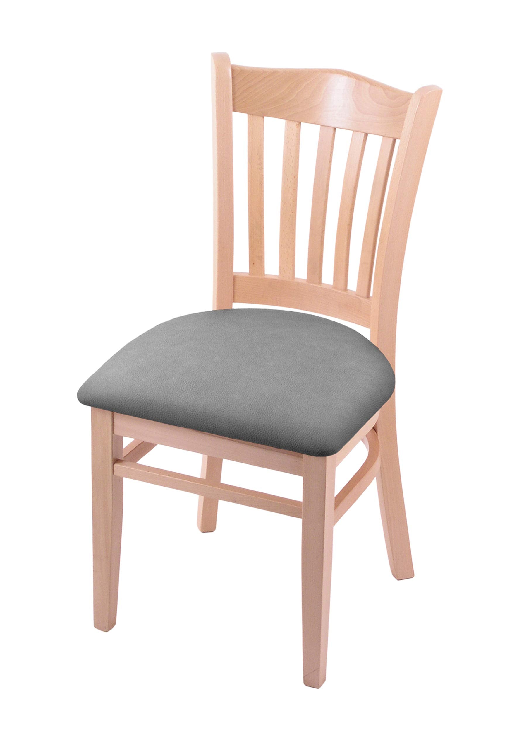 Holland Bar Stool Co. 3120 18 Chair with Natural Finish and Canter Folkstone Grey Seat