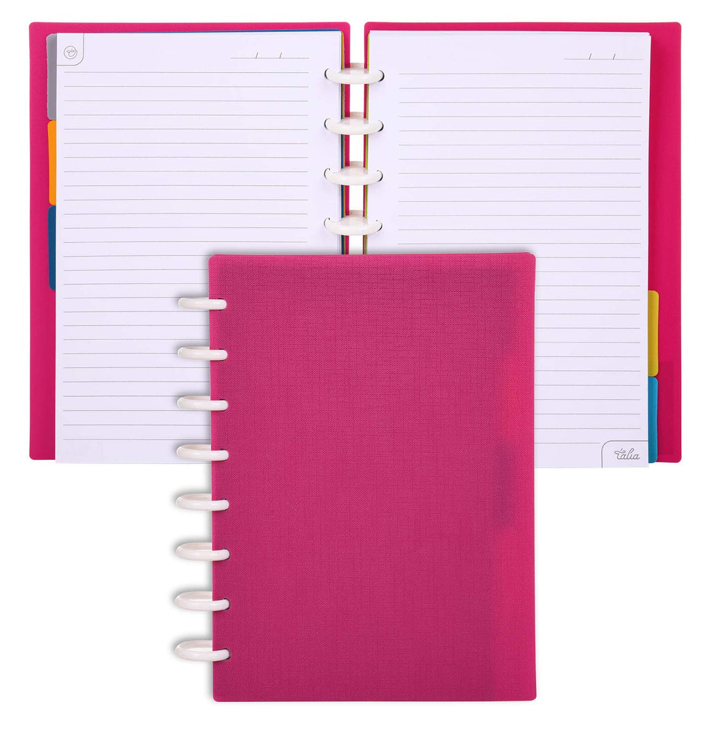 Talia Discbound Notebooks, Planner, Customizable, (Xmarble Flow Taffy, Midsize (7.5In X 9.75In))