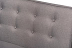Baxton Studio Arvid Modern 2-Piece Wood Dining Corner Sofa Bench in Gray Finish