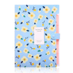 Skydue Expanding File Folders With 8 Lables, Floral Printed Accordion Document Folder Organizer Us Letter Size