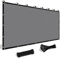 Shade&Beyond Customized Size 8' X 19' Shade Cloth With Grommets, 90% Uv Protection Uv Protection Mesh Tarp Sun Screens For Patio