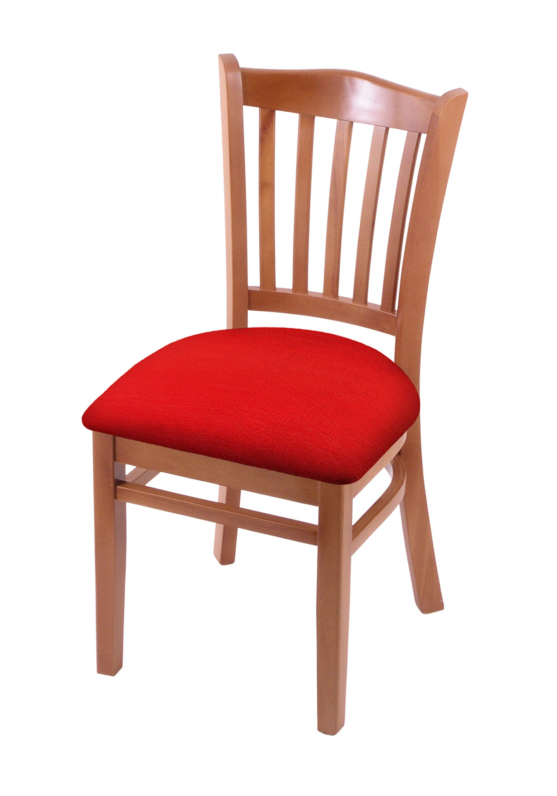 Holland Bar Stool Co. 3120 18 Chair with Medium Finish and Canter Red Seat